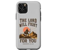 Le Seigneur combattra pour toi - Exode 14:14 Retro Coque pour iPhone 11 Pro