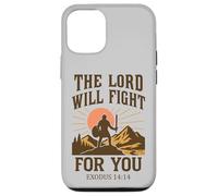 Le Seigneur combattra pour toi - Exode 14:14 Retro Coque pour iPhone 12/12 Pro
