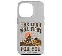 Le Seigneur combattra pour toi - Exode 14:14 Retro Coque pour iPhone 13 Pro