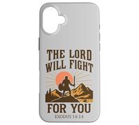 Le Seigneur combattra pour toi - Exode 14:14 Retro Coque pour iPhone 16 Plus
