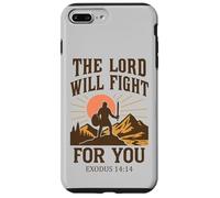 Le Seigneur combattra pour toi - Exode 14:14 Retro Coque pour iPhone 7 Plus/8 Plus