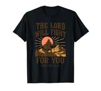 Le Seigneur combattra pour toi - Exode 14:14 Retro T-Shirt