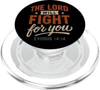 Le Seigneur combattra pour toi Exode 14 14 - Vintage Christian PopSockets PopGrip pour MagSafe