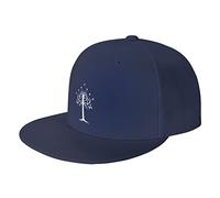 Le Seigneur des Anneaux Arbre du Gondor Casquette de baseball à bord plat Hommes Femmes Hip Hop Chapeaux, bleu marine, taille unique