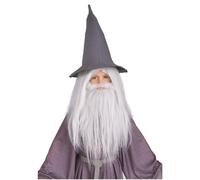 Le Seigneur des Anneaux Gandalf Barbe Et Ensemble Perruque Blanche Taille Unique