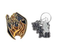 Le Seigneur des Anneaux - Pack 2 pin's You Shall Not Pass 8 cm