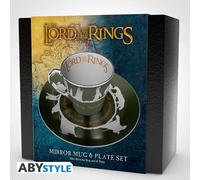 LE SEIGNEUR DES ANNEAUX Tasse à café miroir et soucoupe Communauté