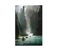 Le Seigneur des Anneaux The Fellowship of The Ring The Gates of Argonath Film Cover Wall Art Deco Pos Toile Poster Décoration de chambre à coucher Paysage sportif Décoration de bureau Chambre Cadeau