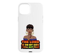 Le Seigneur est de Mon côté, Je n'aurai Pas Peur de la mélanine, Femme Noire Coque pour iPhone 15 Plus