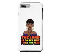 Le Seigneur est de Mon côté, Je n'aurai Pas Peur de la mélanine, Femme Noire Coque pour iPhone 7 Plus/8 Plus
