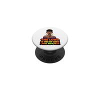Le Seigneur est de Mon côté, Je n'aurai Pas Peur de la mélanine, Femme Noire PopSockets PopGrip Adhésif