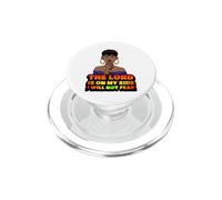 Le Seigneur est de Mon côté, Je n'aurai Pas Peur de la mélanine, Femme Noire PopSockets PopGrip pour MagSafe