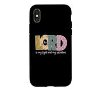 Le Seigneur est ma lumière et Mon Salut chrétien Coque pour iPhone X/XS