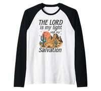 Le Seigneur est ma lumière et Mon Salut - Retro Desert Faith Manche Raglan