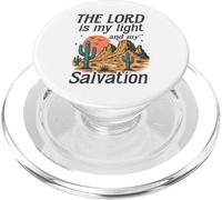 Le Seigneur est ma lumière et Mon Salut - Retro Desert Faith PopSockets PopGrip pour MagSafe