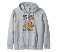 Le Seigneur est ma lumière et Mon Salut - Retro Desert Faith Sweat à Capuche