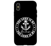 Le Seigneur est Mon Ancre - Design Nautique Inspirant Coque pour iPhone X/XS
