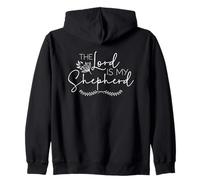 Le Seigneur est Mon Berger Citation Inspirante Florale Sweat à Capuche