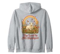 Le Seigneur est Mon Berger Foi chrétienne Sheep Rainbow Sweat à Capuche