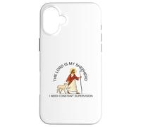 Le Seigneur est Mon Berger, J'Ai Besoin d'une Surveillance constante, de la Foi Coque pour iPhone 16 Plus