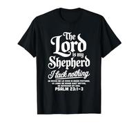 Le Seigneur est Mon Berger, Je ne Manque de Rien T-Shirt Graphique avec Valeur
