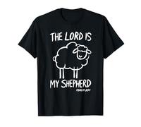 Le Seigneur est Mon Berger Mouton Mignon Verset de la Bible chrétienne T-Shirt