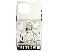 Le Seigneur est Mon DJ - Techno Jesus Lord Lustiges DJ Retro Coque pour iPhone 16 Pro Max