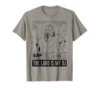 Le Seigneur est Mon DJ - Techno Jesus Lord Lustiges DJ Retro T-Shirt
