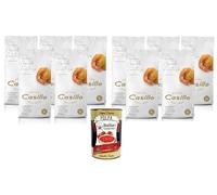 Le Semole D’Autore Fritturen & Panierungen 10x500 g - Hochwertiger Hartweizengrieß - Casillo Selektion - Knusprige Panade & Perfektes Frittierergebnis + Italian Gourmet Polpa