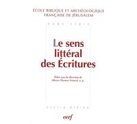 LE SENS LITTÉRAL DES ÉCRITURES
