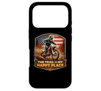 Le Sentier est Mon Endroit idéal pour Tout Terrain, Motocross, Motocross, MX, Rider, Sun Coque pour iPhone 17 Pro