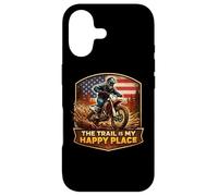 Le Sentier est Mon Endroit idéal pour Tout Terrain, Motocross, Motocross, MX, Rider, Sun Coque pour iPhone 17