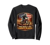 Le Sentier est Mon Endroit idéal pour Tout Terrain, Motocross, Motocross, MX, Rider, Sun Sweatshirt