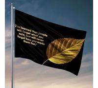 Le sentiment de drapeau de porche est plus important que « l'oubli ». Drapeau décoratif pour chambre à coucher, décoration de porte (120 x 180 cm)