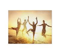 Le Sentiment de l’été et du Soleil: Danser dans Les Vagues sur la Plage，Puzzle Jouets 1000 Pièces Puzzles Puzzle Créatif Jouets Éducatifs Adultes pour Enfants Jeu De Puzzle Adulto（75x50cm）-N50