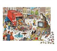 Le Sentimental Garbage Truck Spill Puzzle en Bois Imperméable DIY Puzzles De 1000 Pièces pour Adultes Cadeaux Impossible Jeux Éducatifs