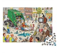 Le Sentimental Garbage Truck Spill Puzzle en Bois Imperméable DIY Puzzles De 1000 Pièces pour Adultes Cadeaux Coloré Jeux De Stimulants
