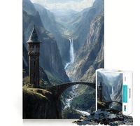 Le Sentinelle de la Vallée Oubliée Puzzle 1000 pièces pour Adultes Jouet Smart Reason Passe-Temps à la Maison Bords Lisses Objet de Collection (50x75cm)