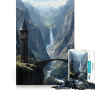 Le Sentinelle de la Vallée Oubliée Puzzle de 1000 pièces pour Adultes Jeu de réflexion et de détente Design Original Collection d'œuvres d'art à Assembler (38x52cm)