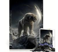 Le Sentinelle Silencieuse des Pics Clairs de Lune Puzzle de 1000 pièces pour Adolescents Jeu de logique Claire Passe-Temps Calme Découpe Parfaite Cadeau Classique 50x75cm