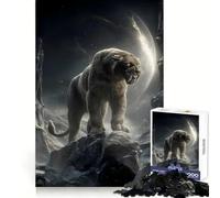 Le Sentinelle Silencieuse des Pics Clairs de Lune Puzzle de 1000 Pièces pour Adolescents Jeu de Réflexion et de Détente Découpe Aiguë Liste de Souhaits du Père Noël 38x26cm