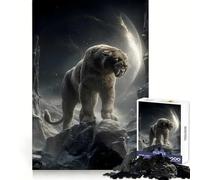 Le Sentinelle Silencieuse des Pics Clairs de Lune Puzzle de 1000 pièces pour Adolescents Jeu de réflexion, Jouet Anti-Stress, découpe soignée, Cadeau Artistique 38x52cm