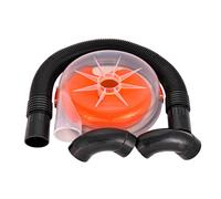 Le séparateur de poussière Dustopper Pro à profil bas pour aspirateurs humides/secs. Comprend des coudes de balayage à 90 degrés à haut débit et un tuyau de connexion. Convient aux seaux standard de