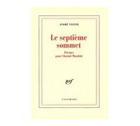 Le Septième sommet - Poèmes pour Chantal Mauduit - André Velter - Gallimard - Livre