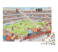 Le Serpent de bière du Stade de Football s'effondre Puzzle en Bois Imperméable Puzzles De 1000 Pièces pour Adultes Cadeaux Défi Et Casse-tête De Décoration pour La Maison
