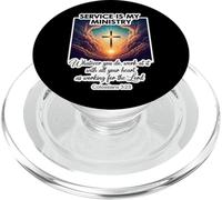 Le Service chrétien est Mon ministère au Service des Autres Jésus-Christ PopSockets PopGrip pour MagSafe