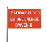 Le Service Public Est UnɠEnergie D'Avenir Drapeau 0,9 x 1,5 m Bannière extérieure Home House Yard Sign Flags Contre la réforme des retraites