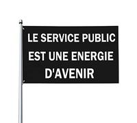 Le Service Public Est UnɠEnergie D'Avenir Drapeau 0,9 x 1,5 m Bannière extérieure Home House Yard Sign Flags Contre la réforme des retraites
