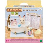 Le set baignoire et douche - SYLVANIAN FAMILIES - 5739 - Ensemble de salle de bain avec accessoires