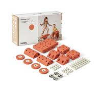 Le Set MODU Dreamer | Burnt Orange & Dusty Green | Jouet de Construction Grandeur Nature | 25+ créations pour Le Jeu Actif et la motricité | Porteur et Jouet d'équilibre | Éveil créatif, 0-6 Ans